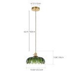Vintage Glass Pendant Light for Home Decor