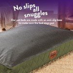 Large Washable Anti-Anxiety Dog Bed in Green