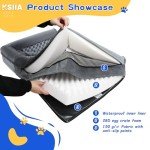 Large Orthopedic Dog Sofa Bed with Removable Cover