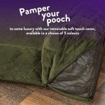 Large Washable Anti-Anxiety Dog Bed in Green
