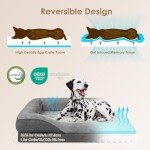 Memory Foam Orthopedic Dog Bed with Washable Cover