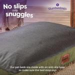 Large Washable Anti-Anxiety Dog Bed in Green