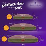 Large Washable Anti-Anxiety Dog Bed in Green