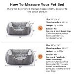 JOEJOY Small Orthopedic Dog Bed in Soft Grey