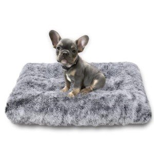 Fluffy Anti-Anxiety Small Dog Bed, Washable 60x45cm