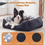 MIXJOY Washable Medium Dog Bed – Super Soft Grey