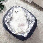 MIXJOY Washable Medium Dog Bed – Super Soft Grey