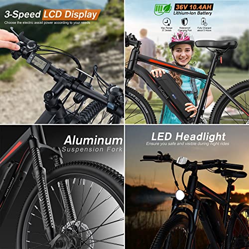 TotGuard 26" Electric Mountain Bike for Adults