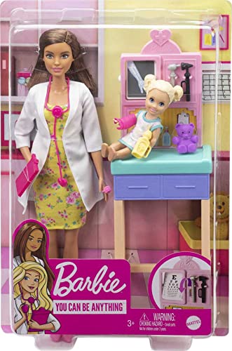 Barbie Pediatrician Playset with Brunette Doll