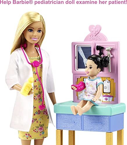 Barbie Pediatrician Doll & Playset with Accessories