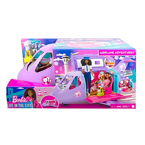 Barbie Airplane Playset with Pilot Doll & Accessories