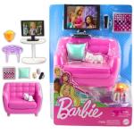 Barbie Living Room Playset with Kitten & Accessories