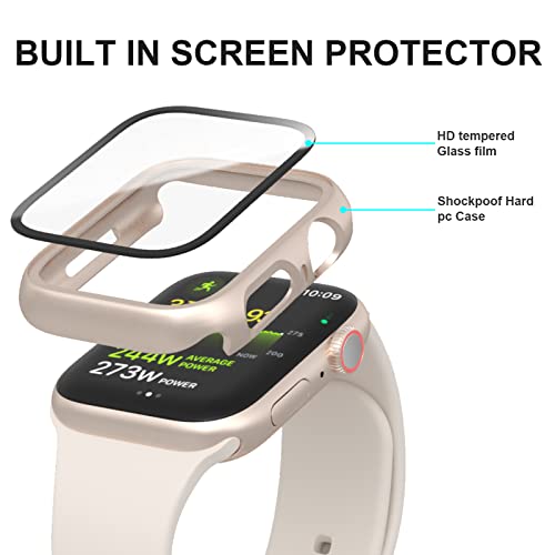 Cuteey 6-Pack Apple Watch Case with Screen Protector