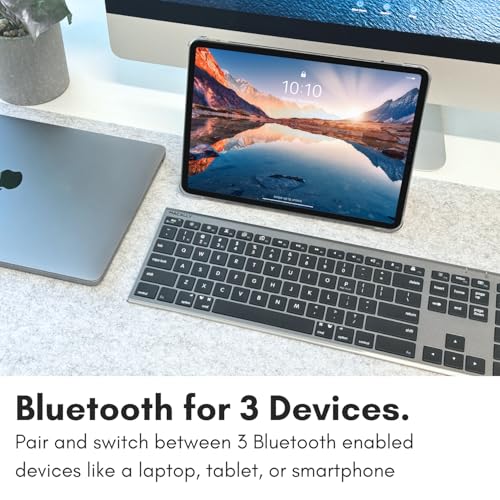 Macally Wireless Bluetooth Keyboard for Mac & iOS