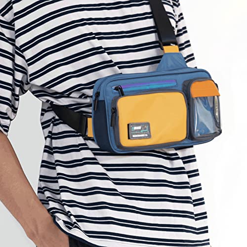 Geekshare Nintendo Switch Travel Messenger Bag (Blue/Yellow)