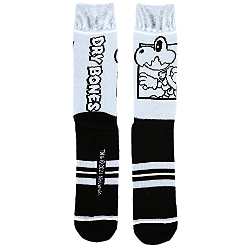 Super Mario Split Men's Collectible Crew Sock Set