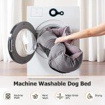 JOEJOY Medium Washable Dog Bed with Support