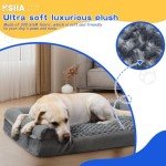 Medium Orthopedic Dog Bed Sofa with Bolster