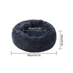 Cozy Plush Donut Bed for Small Pets