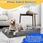 Medium Orthopedic Dog Bed Sofa with Bolster