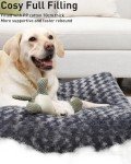 Large Washable Calming Dog Bed - Dark Grey