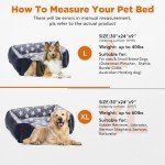 MIXJOY Extra Large Soft Dog Bed - Grey