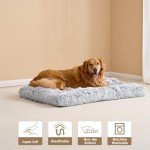 Extra Large Fluffy Calming Dog Bed - Grey
