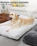 Large Washable Calming Dog Bed - Dark Grey
