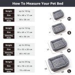 Cozy Grey Small Dog Bed with Non-Slip Bottom