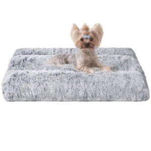 Fluffy Anti-Anxiety Small Dog Crate Bed