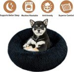Cozy Anti-Anxiety Donut Dog Bed for Small Pets