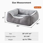 JOEJOY Washable Small Dog Bed with Calming Design