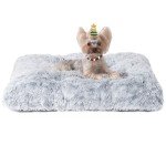 Fluffy Anti-Anxiety Small Dog Crate Bed