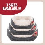 Rosewood Grey Jumbo Plush Oval Dog Bed