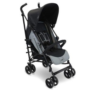 My Babiie MB02 Lightweight Travel Stroller - Black/Grey