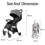 Alivio Compact Folding Baby Stroller with Mosquito Net