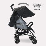 My Babiie MB02 Lightweight Travel Stroller - Black/Grey