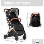 Lejoux™ Lightweight Foldable Baby Pushchair Stroller