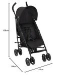 Graco EZLite Lightweight Stroller - Midnight Black