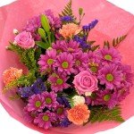 Pink Mixed Fresh Flowers Bouquet - Perfect Gift