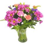 Pink Mixed Fresh Flowers Bouquet - Perfect Gift