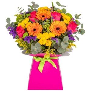 Vibrant Fresh Flower Bouquet in Elegant Vase