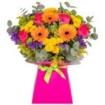 Vibrant Fresh Flower Bouquet in Elegant Vase