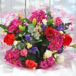 Stunning Mixed Fresh Flower Bouquet with Red Rose