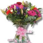 Stunning Mixed Fresh Flower Bouquet with Red Rose