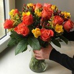 Stunning Rose and Freesia Bouquet Arrangement