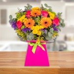 Vibrant Fresh Flower Bouquet in Elegant Vase