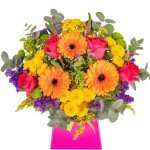 Vibrant Fresh Flower Bouquet in Elegant Vase