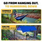 Wise Owl 4-in-1 Camping Hammock & Shelter Set