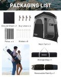 KingCamp Oversize Shower Tent with Privacy Shelter